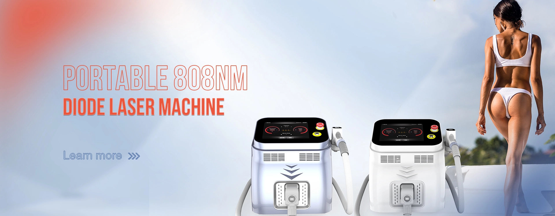 Tragbare 808nm Diodenlaser-Maschine