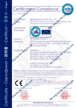 rf fractional system certificate of compliance