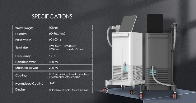 3000W 808nm Diode Laser Hair Removal Machine 